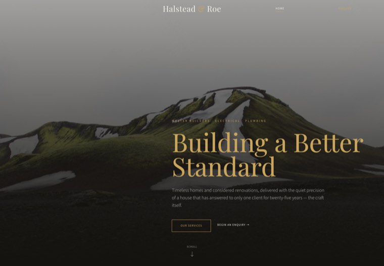 The Broken Grid Luxury website template