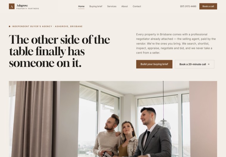 The Buyers Agent Property Advocate website template