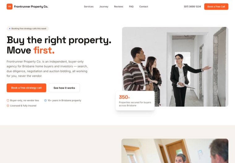 The Buyerscout website template