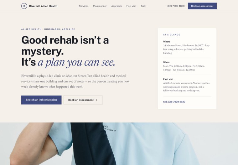 The Physio Allied Health Clinic website template