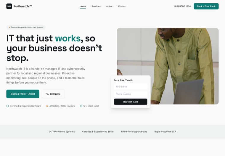 The Uptime Consulting website template
